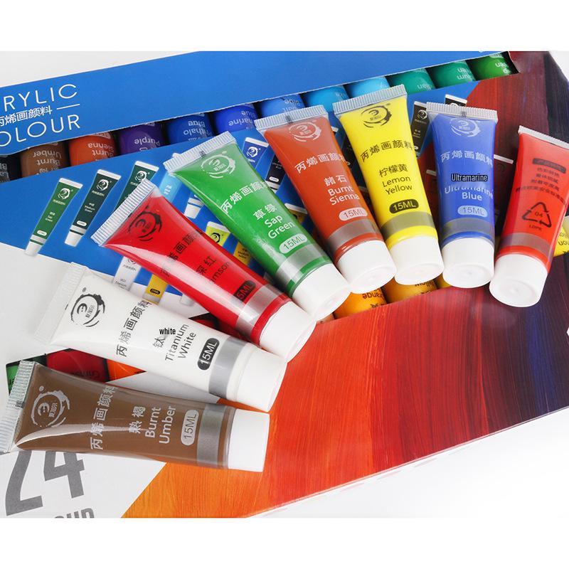 15ml Hand-Painted Acrylic Paint Set for Wall, Flower Pot, and Stone Painting