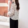 Silk Polka Dot Shirt Women's  New Thin Loose and Thin Mulberry Silk Top