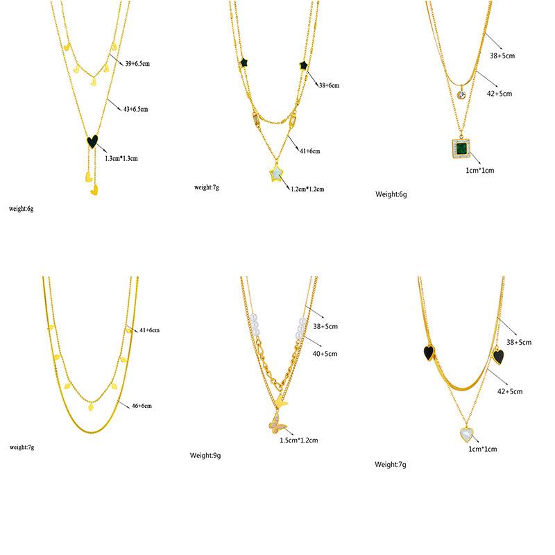 Fashion Niche Pendant Choker Necklace Personalized Layered Irregular Pendant Necklace