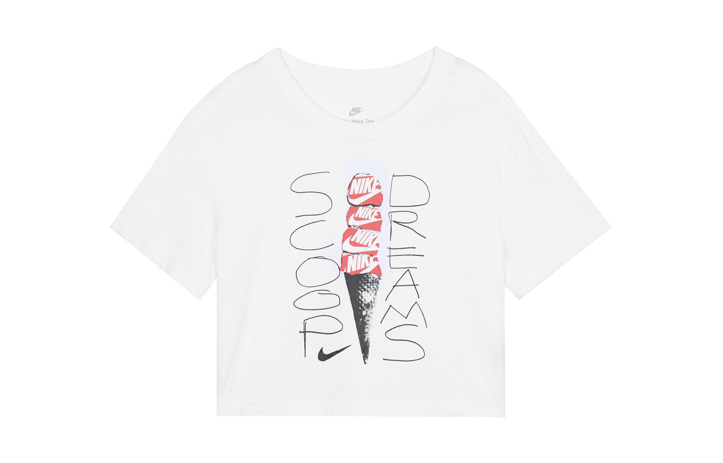 Nike Sportswear Women ss Retro Crewneck Pullover T-Shirt White FB8110-100 XL