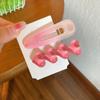 2 Teile/satz Süße Nette Pony Seite Clip Rosa Pfirsich Herz Haarnadel Pony Clip Haarspangen Frauen Mädchen Rand Clip Haarnadel BB Clip