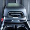 Car Armrest Box Switch Cover Trim Bezel for Dodge Charger 2011- Carbon Fiber