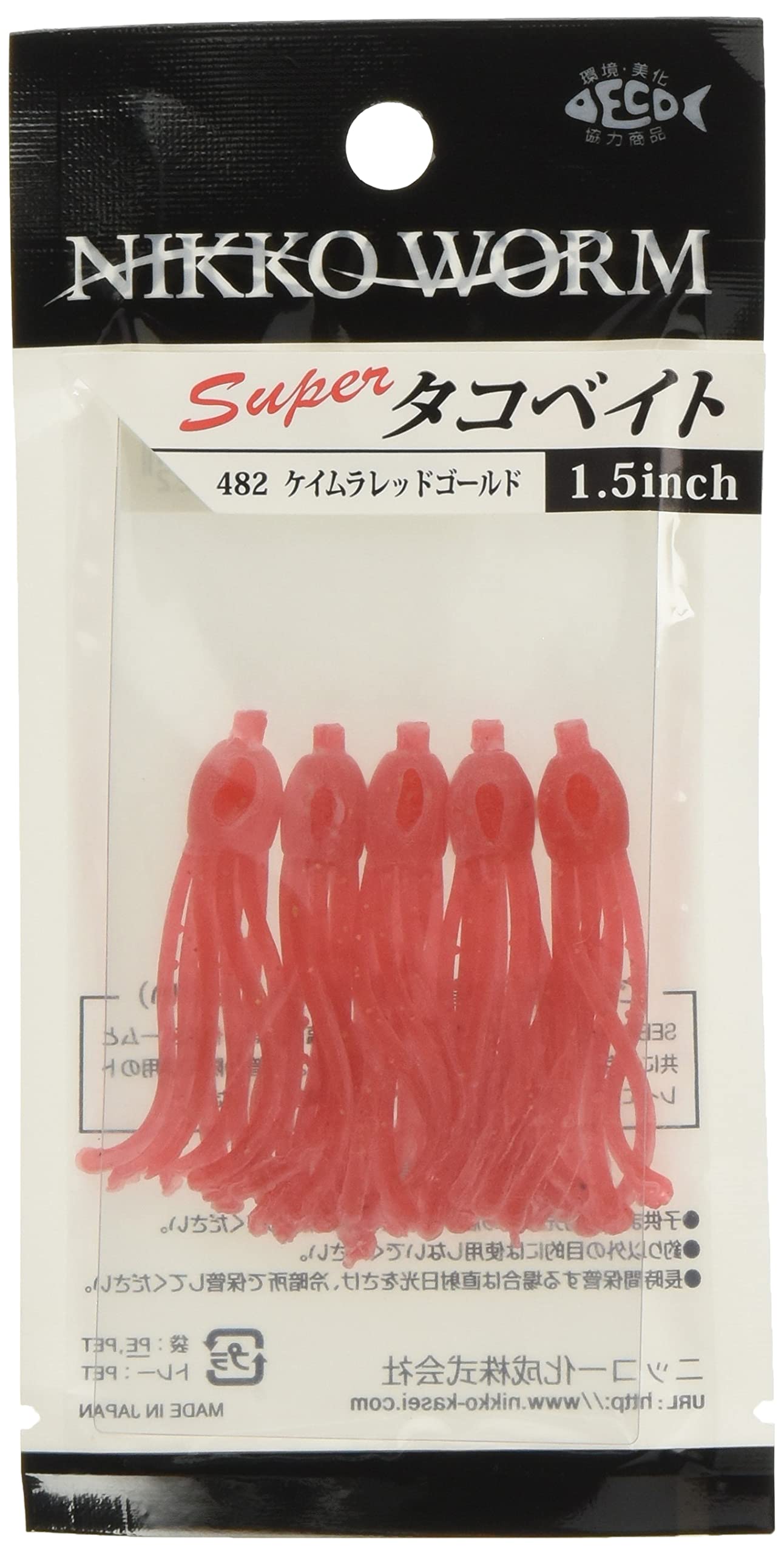 NIKKO KASEI Lure Super Octopus Bait Keimura Red Gold (Nikko Kasei) 1.5