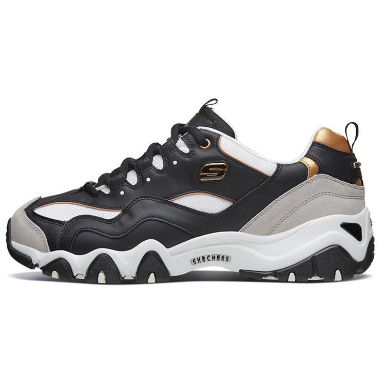 Skechers D Lites 2.0 Low-Top Running Shoes Black/Gold Men s 666106-BKGD EU 43