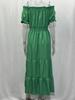 Women's One-Shoulder Short-Sleeve Long Spring Dress