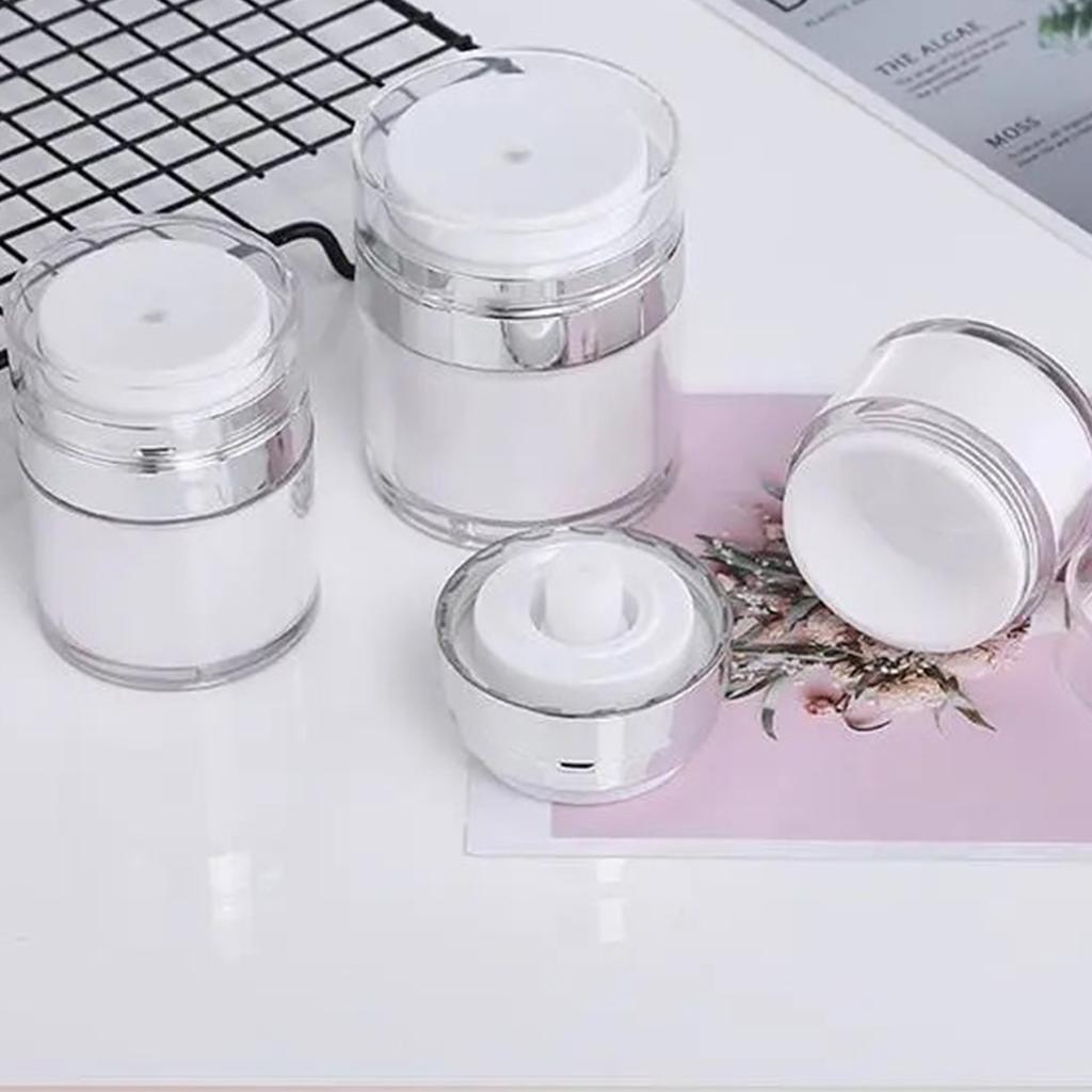 15/30/50g Leere Airless-Pumpdose Nachfüllbare Acrylcremeflasche Vakuumflasche Tragbarer Behälter Make-up-Lotion Kosmetik