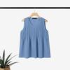 ZANZEA Women Casual Round Neck Solid Color Loose Sleeveless Tank Tops