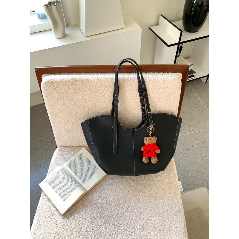 

New tote bag large capacity women s versatile wings commuter bag retro shoulder bag чёрный