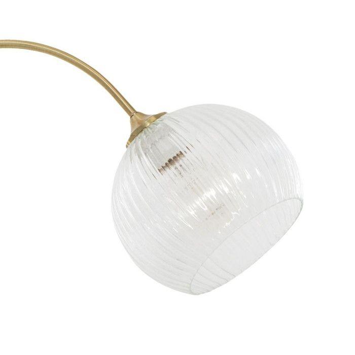 Lampadaire "Laye" en verre & marbre Hauteur 150 cm Atmosphera