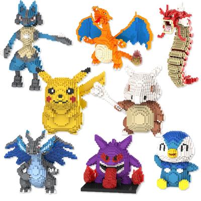 Pokemon Gengar Lucario Mewtwo Blocuri de Construcție Piplup Mega Rayquaza Charizard Mini Cărămizi Asamblate Jucării Pentru Copil Cadou de Crăciun