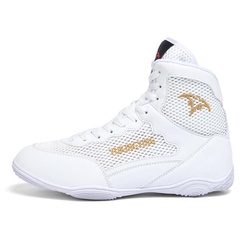 

Борцовки Оригинальные Кроссовки Удобные Борцовские Ботинки Зал Фитнес Высокий Голеностоп Единоборства Атлетические Спортивные Унисекс Обувь для Бокса 38