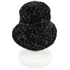 Excellent CHANEL COCOMarkMetal all-over print pile bucket hat black M 21B AA7847 Used
