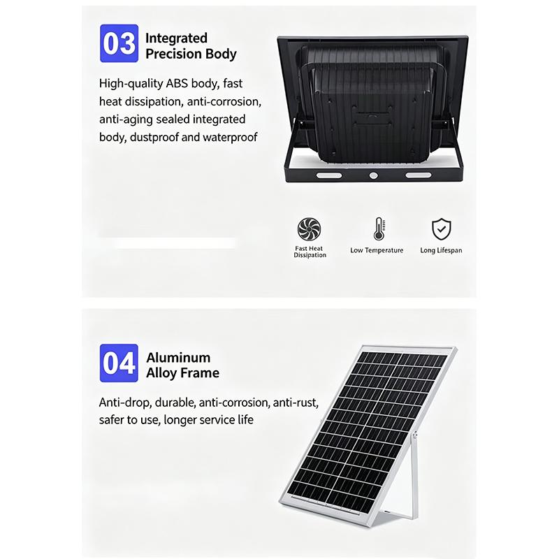 Solar Flood Light 25W IP67 Waterproof Shockproof Remote Control Energy Saving Outdoor Lighting for Farm Road