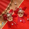 Simulation Flower Parents Banquet Bride Brooch Wedding Corsage Groom Brooch Chinese Style Corsage
