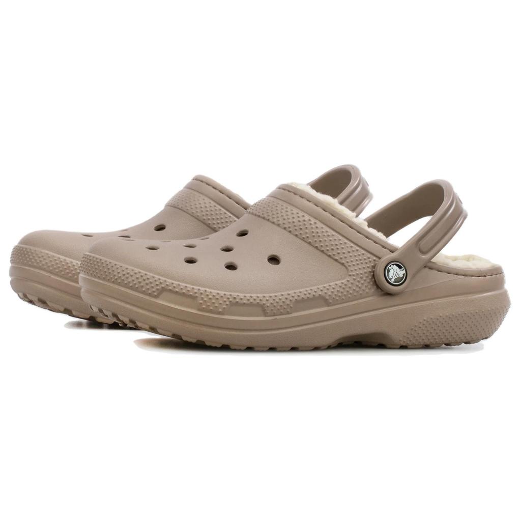 Crocs Classic Lined Comfortable Versatile Beach Sandals Men sandals Light-Brown 203591-2YB