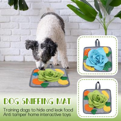 Dog Sniffing Mat Encourages Natural Foraging Skills, Slows Down Eating, Relieves Stress And Training, Small Sniffing Mat, Dog Educational Toys