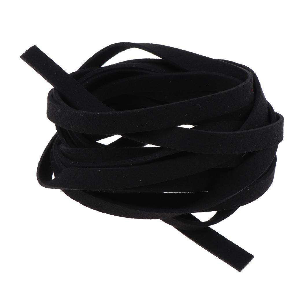 Cordón de Cuero Suave Cuerda de Gamuza Hilo para Trenzar Cordones Manualidades Joyería DIY