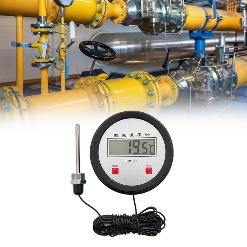 Accurate Industrial Digital Thermometers With Long Probe For Accurate Temperature Measurement In Hard To Reach Areas