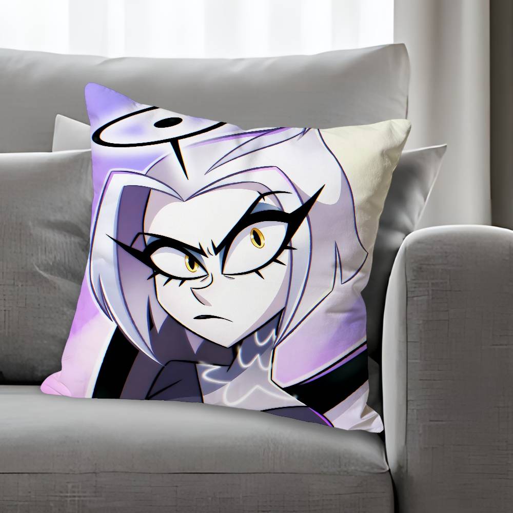 Lute HHazbinES Anime Celebrity Merchandise AllMatch Printed Pillow Case Sofa Car Office Room Decoration Protector