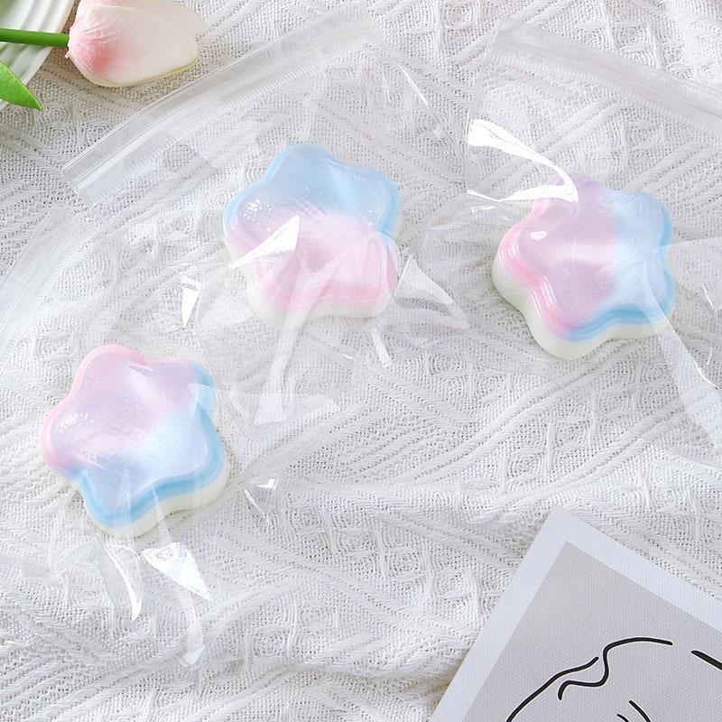 Star Shaped Squishy Fidget Toy Soft Slow Rebound Cute Gradient Color For Stress Relief Home Office Kids Party Favors