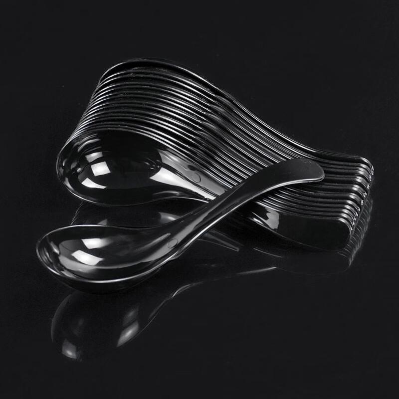 Restaurant Grade Thickened Plastic Soup Spoons