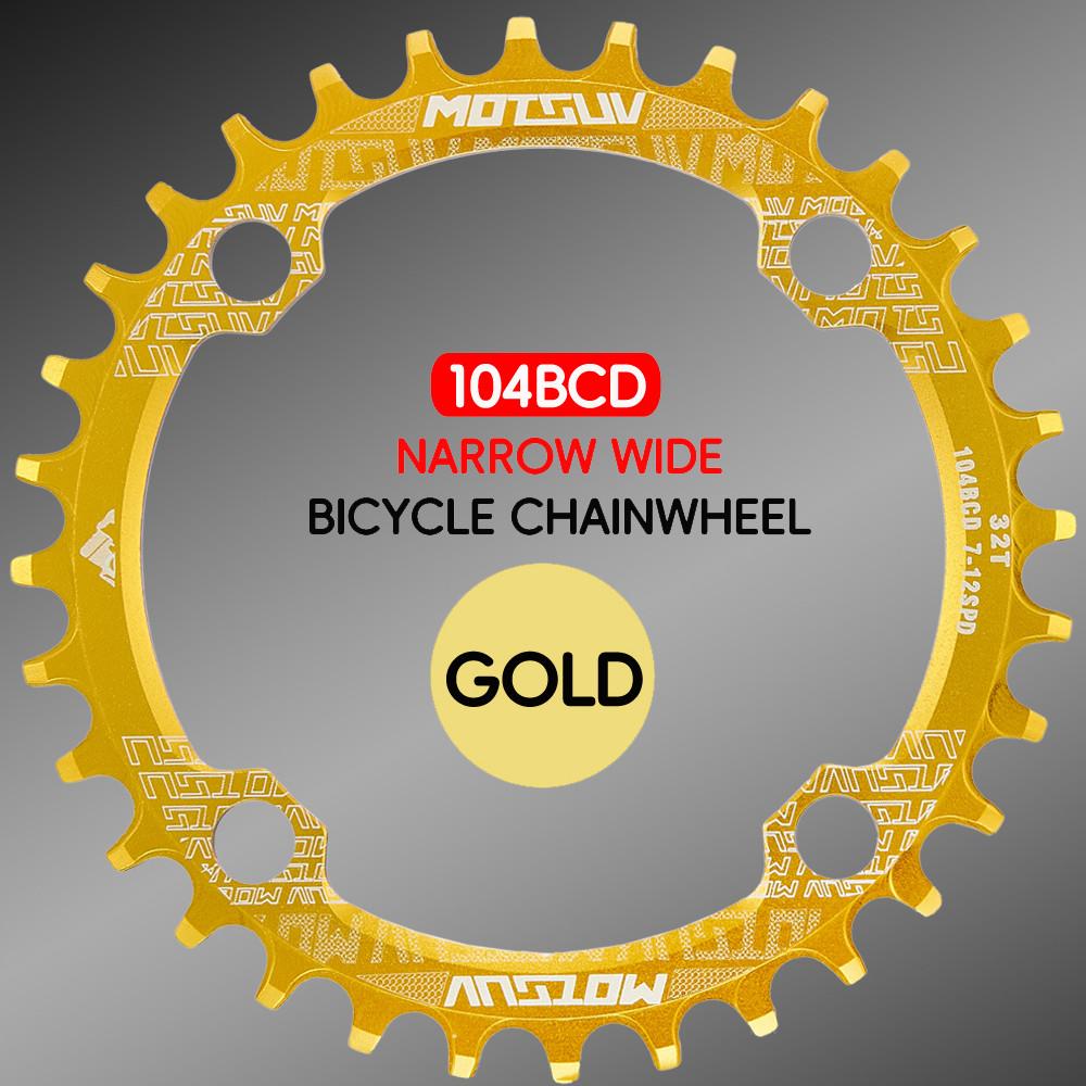 MOTSUV 104BCD Narrow Wide Chainring Aluminum