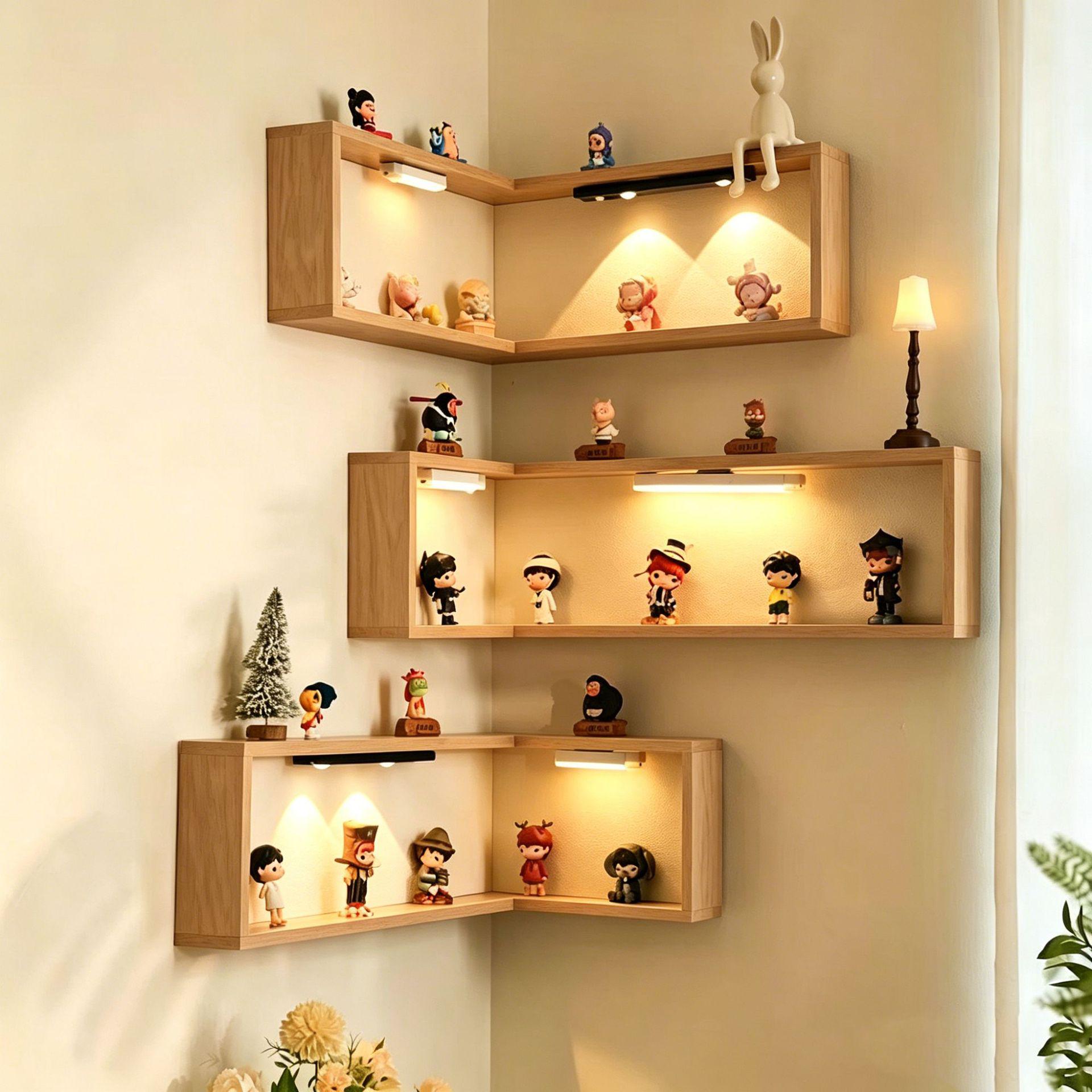 In-Stock Solid Wood Wall-Mounted Corner Toy
