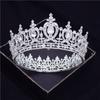 Metall Kreis Royal Königin König Kronen Braut Diadem Kopfschmuck Bankett Tiaras Prom Pageant Party Hochzeit Krone Haarschmuck
