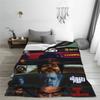 The Weeknds Rapper Singer Warm Blanket  Picnic Plush Bedding Throws Aesthetic Couch Chair Flannel Bedspread Sofa Bed Cover