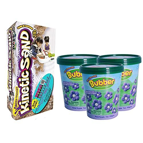 RANGS Набор «Кинетический песок и парикмахерская корзина», цвет фиолетовый, Набор для игры с песком в помещении, Сертифицированный продукт японской пищевой инспекции, Сделано в Швеции