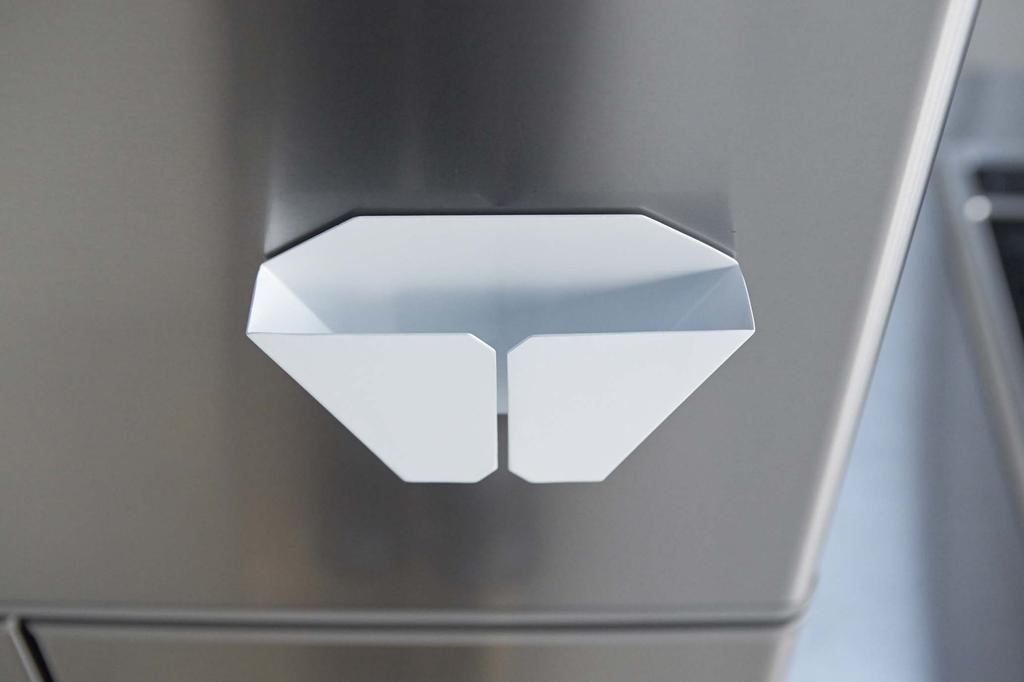 Yamazaki Magnetic Coffee Paper Filter Holder, Tower, White, 2977