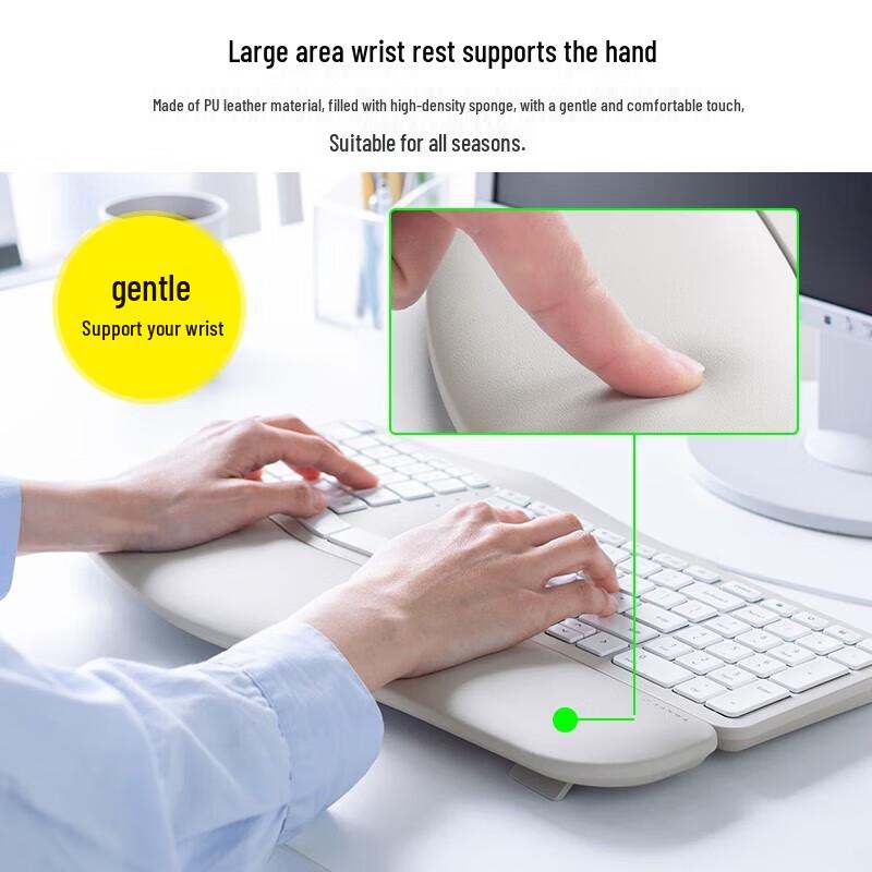 Tastiera a membrana cablata ergonomica Shanye