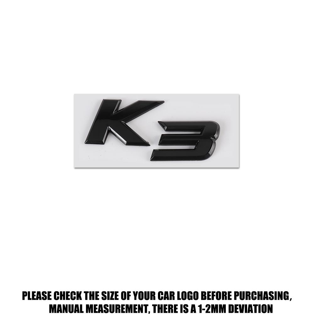 New Auto Exterior K3 K5 K4 KX5 Emblem Fender Rear Trunk Body Badge Sticker For Kia Forte Ceed Cerato RIO 2 3 4 Picanto Sportage HR8