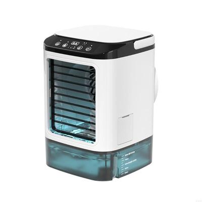 B46E Humidificador de Aire Portátil 900ml Agua Ventilador Dispositivo de Refrigeración Luz Nocturna de 7 Colores