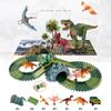 Dino Dinosaur 144pcs World Kid Flexible Race Car Track Construction Play Set Toy