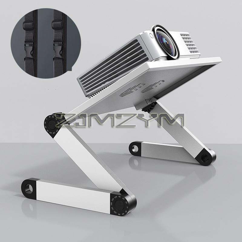 Metal Projector Holder Laptop Stand Height&Angle Adjustable Computer Desktop Stand Projector Bracket Vertical Stand белый