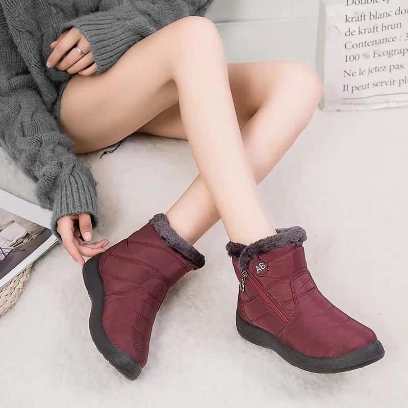 Women Boots Winter Boots For Women Shoes Keep Warm Snow Boots Walking Female Zipper Botines Winter Botas Mujer Size 36-42