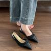 Women's Sandals 2025 Summer New Breathable Non Slip Casual Shoes Lightweight Comfortable Slip On Point Toe Leather Shoes