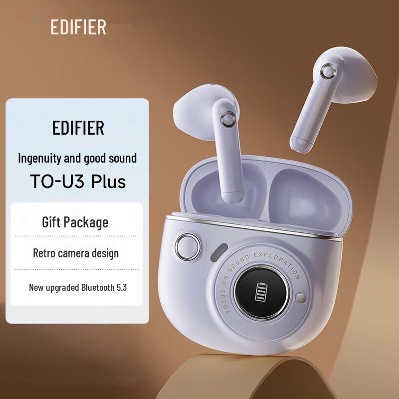 EDIFIER TO-U3 Plus Semi In-ear True Wireless Bluetooth Earbuds