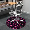 1pc Pink Stars Chair Carpet for Office, Non-slip, Soft and Durable Office Rug, Perfect for Office yy260127125