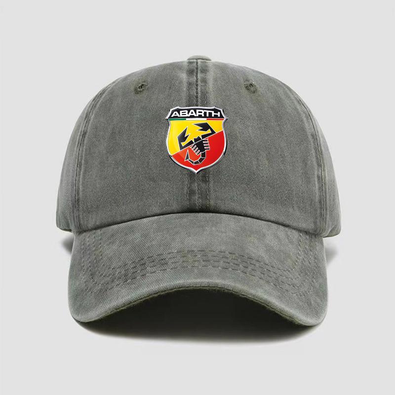 VEP1 Mode Auto Baseballkappe Schirmmütze Sonnenhut Unisex Verstellbarer Sonnenschutzhut Für Abarth Punto 124 500 595 695 500X 500e Zubehör