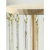 1pc Simple Style Round Natural Wood Jewelry Display Stand For Necklaces, Pendants, Bracelets & Jewelry Shop Window Display