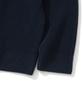 Knitted [Knitted X Fashion Planet] Cotton Waffle Round Cardigan Navy
