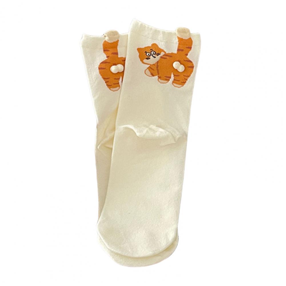 Funny Cat Socks Cat Lover Gift Cute Cat Socks 1d Balls Cartoon Kitten Crew Socks Soft Cotton Novelty Cats Ball Design Sock 81%