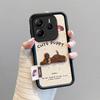 KEYSION Kreskówkowy Uroczy Pluszowy Haftowany Pokrowiec na Redmi Note 14 5G ze Smyczą Odporny na Wstrząsy Pokrowiec na Telefon dla Xiaomi Redmi Note 14 4G