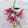 67cm Fake Lily Bouquet 2 Heads Wedding Bridal Bouquet Artificial Lily Flower  Living Room Decor