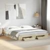 VidaXL Bed Frame with Drawers Sonoma Oak 200x200 Cm, Bed, Storage Bed, Double Bed Frame, Double Bed, Furniture of 3280722