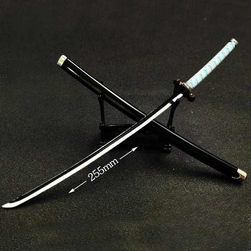 25cm Demon Slayer Katana Swords Kimetsu No Yaiba Samurai Sword Real Size Japanese Katana Anime Cosplay Prop Home Decoration