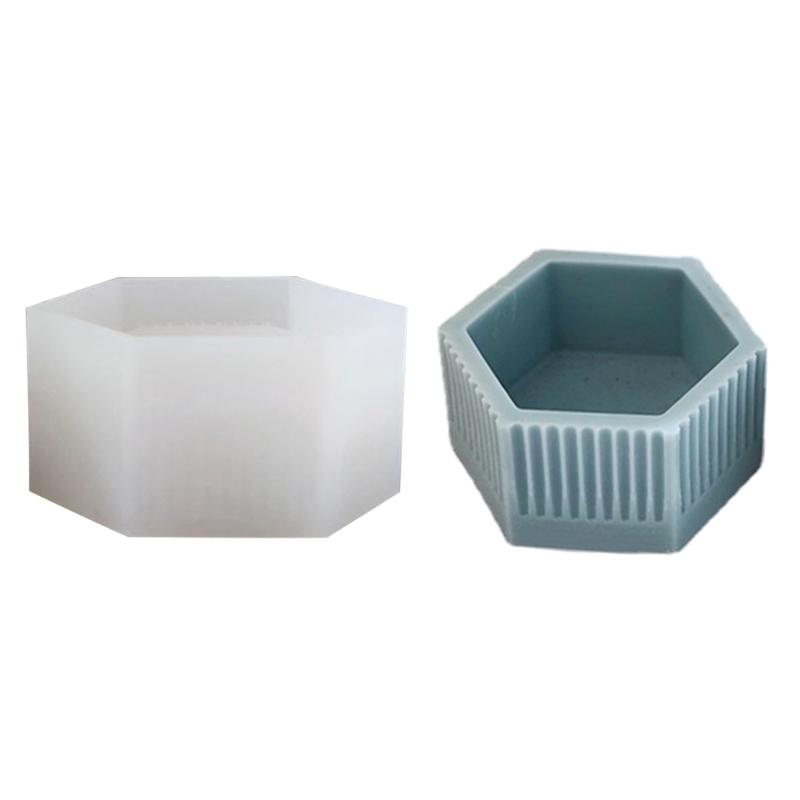 Multi-shapes Concrete Flowerpots Silicone Mold DIY Cactus Succulent Pot Garden Desktop Decoration Vase Silicone Molds 1