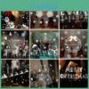 Adesivos de Janela de Feliz Natal Apresentando Designs Removíveis e Reutilizáveis do Papai Noel para Decoração de Casa